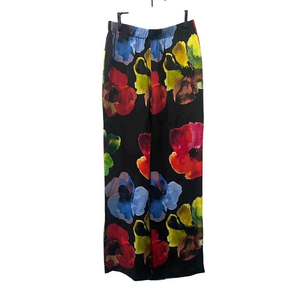 Stine Goya Elasticated Long Pants Floral Watercolor Bloom Wide Colorful‎ Large